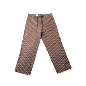 Jones New York Sport Brown Stripped Slack Pants | Size 6